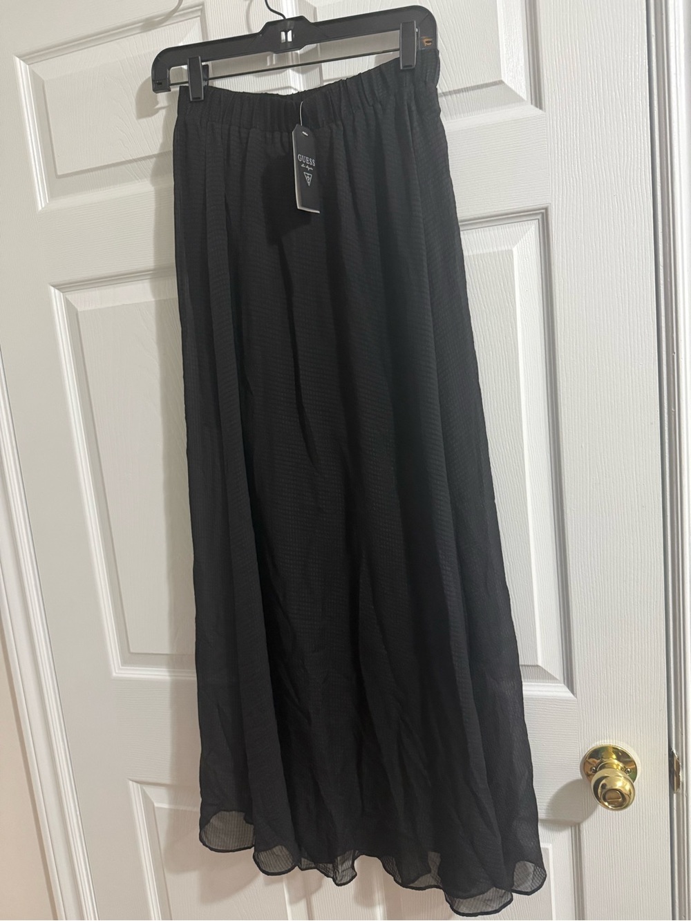 JBL Black Maxi Skirt - Flowing Layered Design